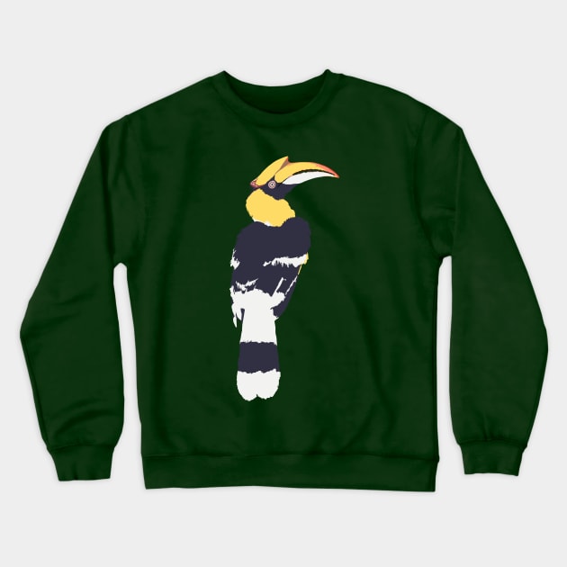 Great Hornbill Crewneck Sweatshirt by stargatedalek